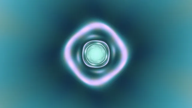 Luminous violet ring in a turquoise field — abstract wallpaper at 3840x2160
