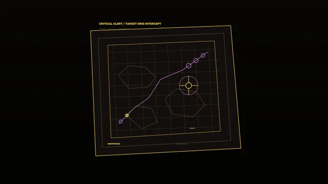Purple trajectory across a tactical grid — tactical grid wallpaper at 3840x2160