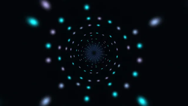 Cyan and violet lights in a dark radial field — radial pattern wallpaper at 3840x2160