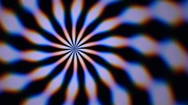 Radial Bloom in Violet, Blue and Black — radial abstraction wallpaper at 3840x2160