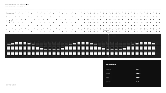 Monochrome Reactor Flux Interface with Signal Grid — monochrome wallpaper at 3840x2160