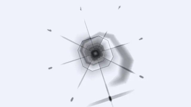 Monochrome radial form in pale negative space — geometric wallpaper at 3840x2160