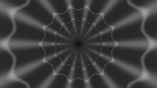 Monochrome radial tunnel of rippling light — radial tunnel wallpaper at 3840x2160