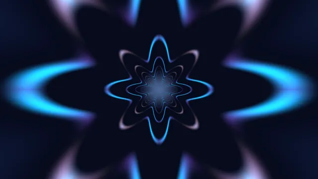 Blue luminous rosette in deep negative space — blue rosette wallpaper at 3840x2160
