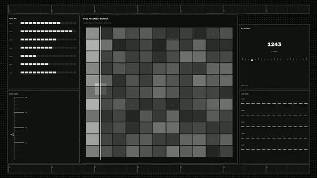 Monochrome Grid Dashboard with Signal Panels — dashboard wallpaper at 3840x2160