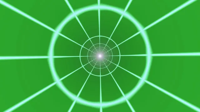 Luminous green radial grid with central glow — green wallpaper at 3840x2160