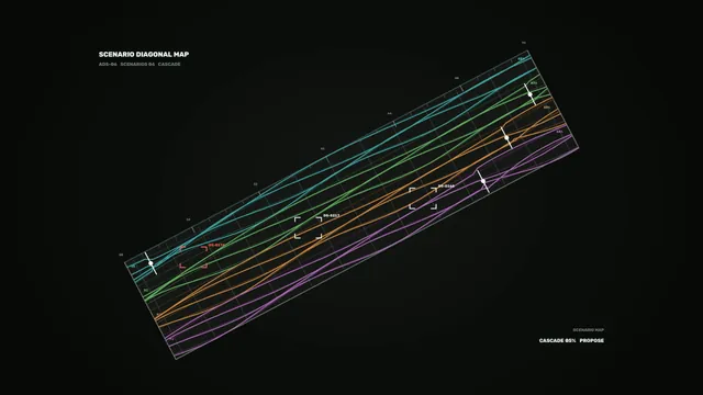 Diagonal map with luminous data lines — diagonal map wallpaper at 3840x2160