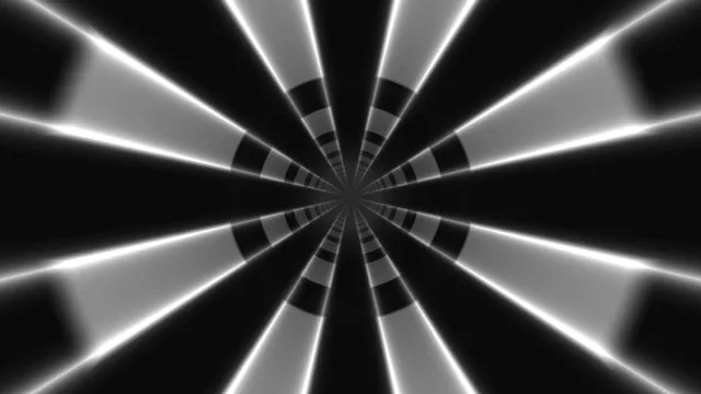 Monochrome radial beams in a vanishing point — radial beams wallpaper at 3840x2160