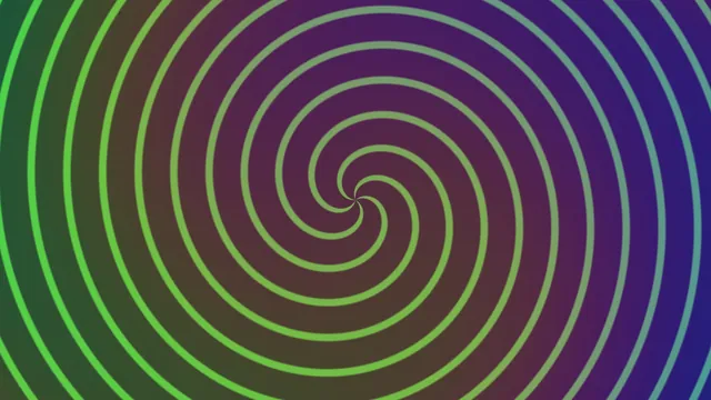 Green Spiral Rings Across a Violet Field — spiral wallpaper at 3840x2160