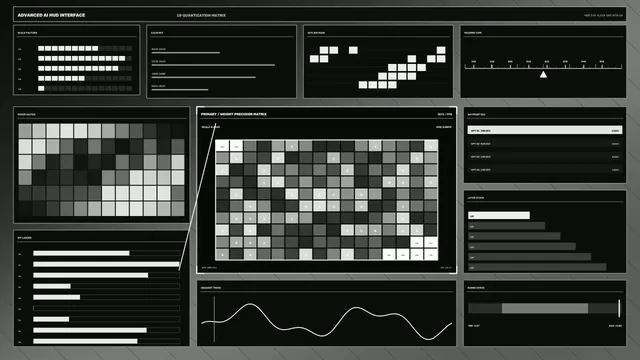 Monochrome Quantization Matrix Interface — quantization matrix wallpaper at 3840x2160