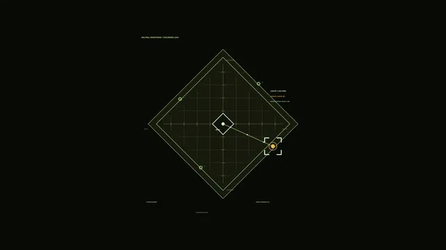 Geometric orbital grid in green and black — geometric diagram wallpaper at 3840x2160