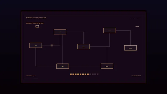 Amber contamination instrument schematic — contamination instrument wallpaper at 3840x2160