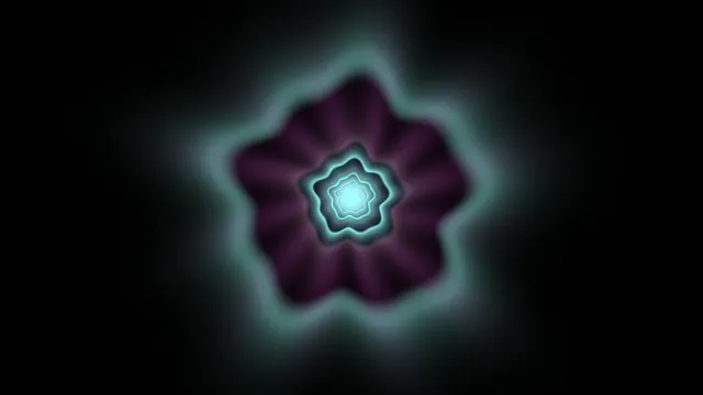 Luminous cyan rosette in violet darkness — cyan rosette wallpaper at 3840x2160