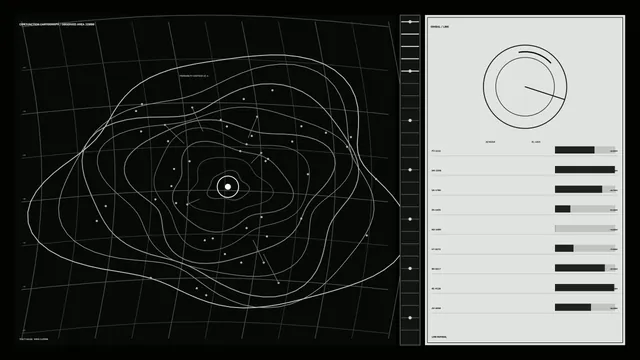Black and White Orbital Contour Diagram — orbital diagram wallpaper at 3840x2160