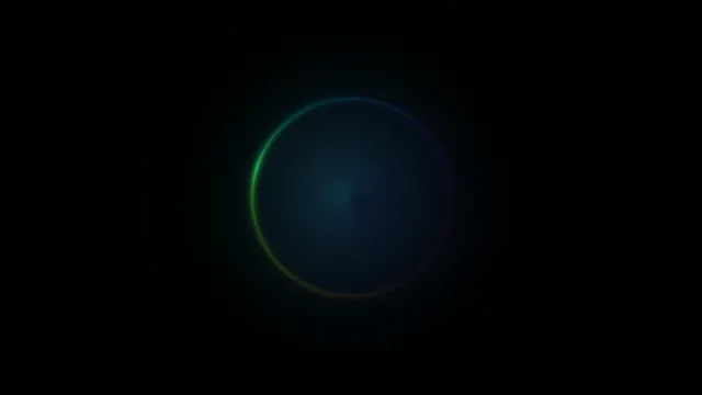 Luminous ring in a field of midnight blue — luminous ring wallpaper at 3840x2160