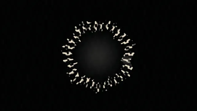 Ivory ring of fractured light on black — abstract wallpaper at 3840x2160