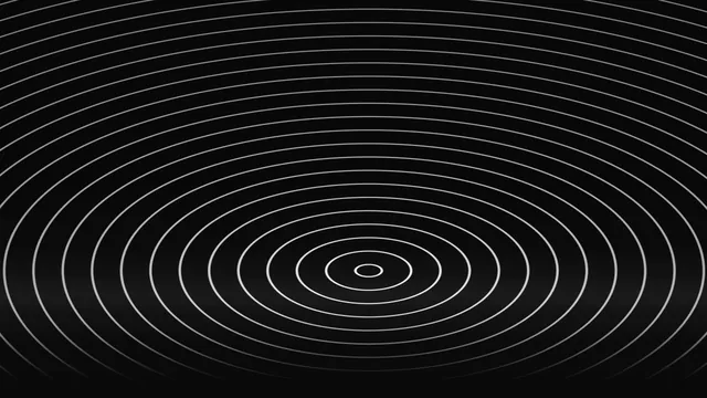 Concentric silver rings on a black field — concentric rings wallpaper at 3840x2160