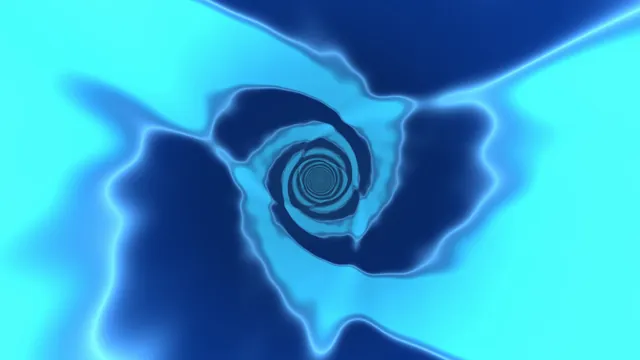 Cyan vortex with concentric midnight forms — vortex wallpaper at 3840x2160