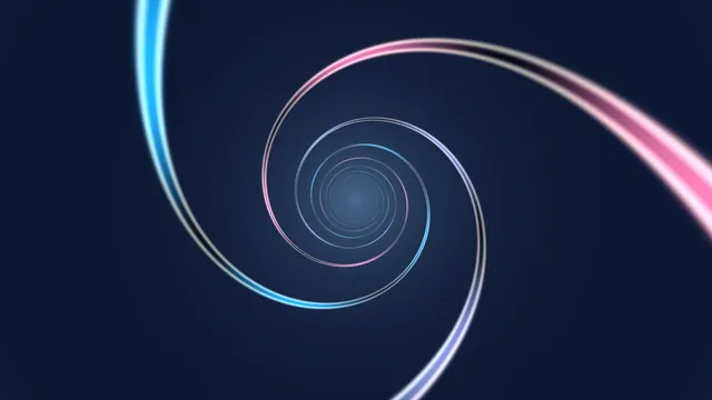 Luminous spiral rings across a midnight field — spiral rings wallpaper at 3840x2160