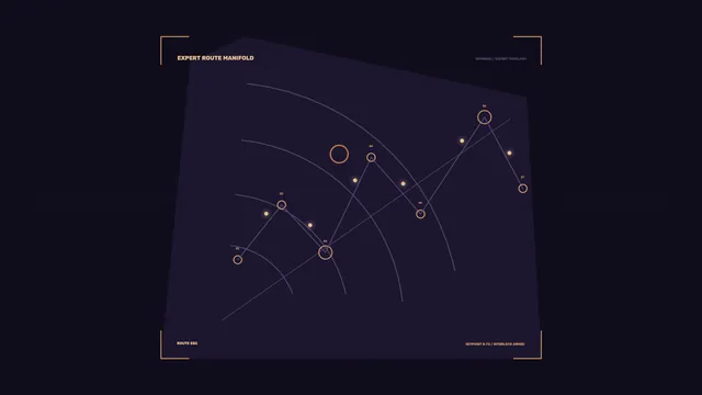 Dark violet route map with glowing node paths — route map wallpaper at 3840x2160