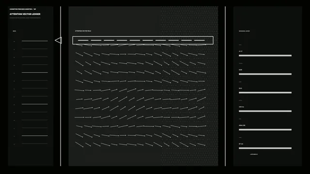Attention Vector Field in Monochrome Grid — vector field wallpaper at 3840x2160
