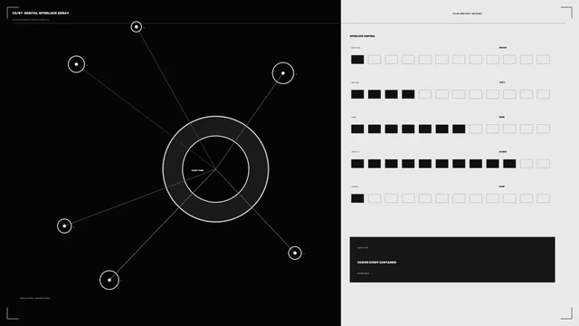 Orbital interlock diagram in black and ivory — orbital diagram wallpaper at 3840x2160