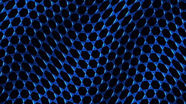 Electric blue lattice across a black field — blue lattice wallpaper at 3840x2160