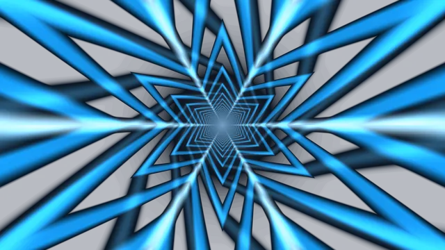 Blue geometric tunnel with radiant perspective — geometric tunnel wallpaper at 3840x2160