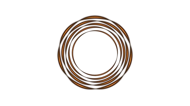 Amber Rings in a Field of Black — concentric rings wallpaper at 3840x2160