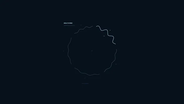 Health ring in midnight blue negative space — health ring wallpaper at 3840x2160