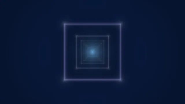 Nested luminous squares in a blue void — nested squares wallpaper at 3840x2160