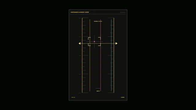 Maintenance alignment ladder with luminous guides — technical diagram wallpaper at 3840x2160