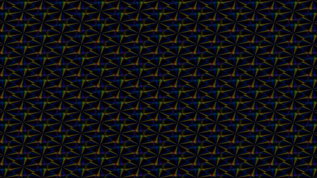Prismatic Rosette Grid on a Black Field — radial rosettes wallpaper at 3840x2160