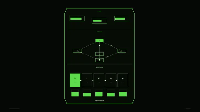 Green Circuit Diagram on a Black Grid — circuit diagram wallpaper at 3840x2160