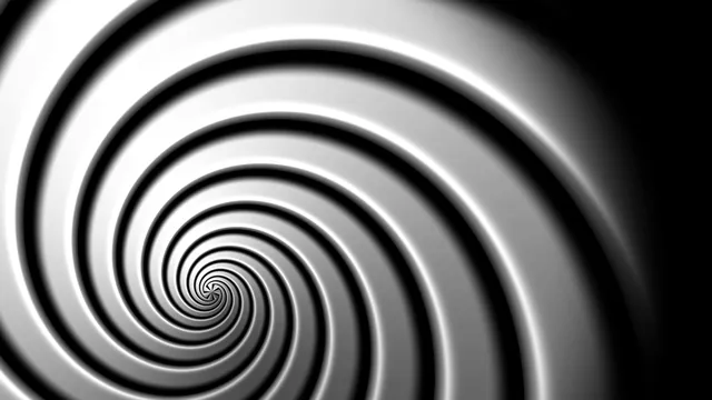 Monochrome spiral with receding bands — spiral wallpaper at 3840x2160