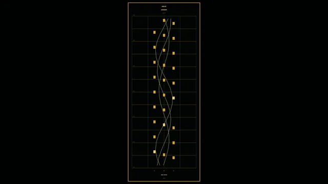 Golden Coordinate Lines on a Black Field — gold diagram wallpaper at 3840x2160