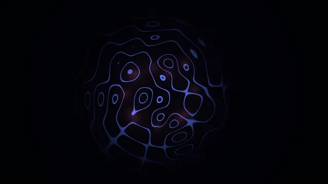 Blue contour forms across a field of darkness — blue wallpaper at 3840x2160