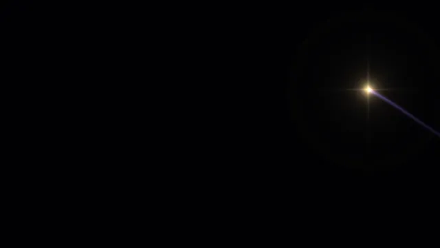Gold flare and violet ray in black space — gold flare wallpaper at 3840x2160