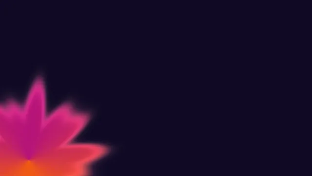 Magenta and orange abstract bloom in deep violet — abstract bloom wallpaper at 3840x2160