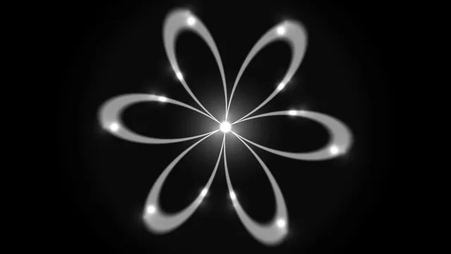 Luminous orbital loops on a black field — orbital loops wallpaper at 3840x2160