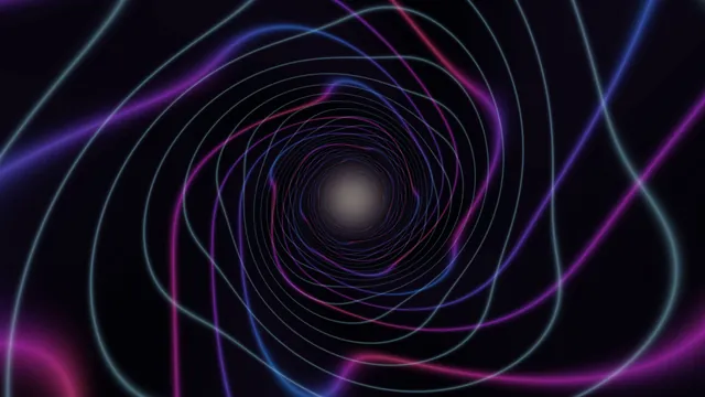 Neon rings around a quiet central light — concentric rings wallpaper at 3840x2160