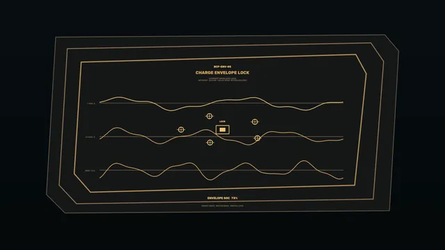 Amber Orbital Lock Diagram on a Dark Field — orbital lock wallpaper at 3840x2160