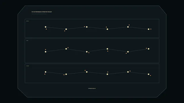 Dark topology diagram with linked amber nodes — topology diagram wallpaper at 3840x2160