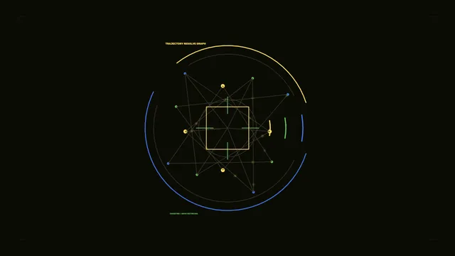 Orbital geometry in a field of black — orbital diagram wallpaper at 3840x2160
