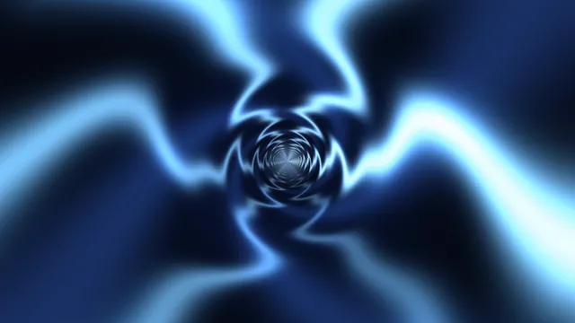 Blue luminous spiral through deep space — blue spiral wallpaper at 3840x2160