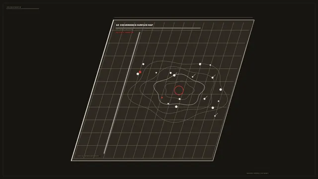 Orbital contour map with red signal points — orbital map wallpaper at 3840x2160