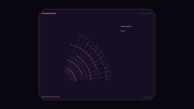 Magenta Vector Grid on a Dark Violet Field — radial grid wallpaper at 3840x2160