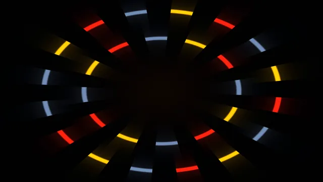 Radial rings in black space — radial wallpaper at 3840x2160