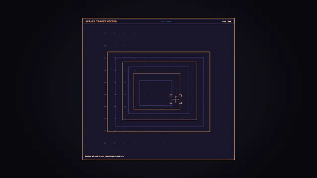 Target vector with nested orbital geometry — targeting diagram wallpaper at 3840x2160