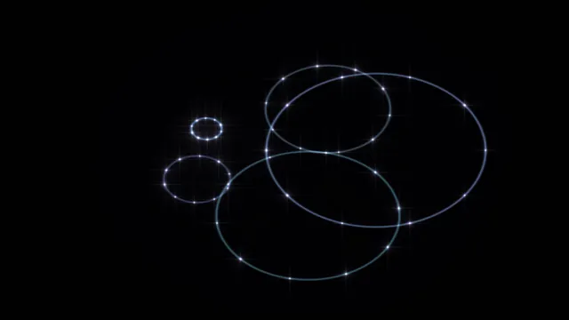 Luminous orbital ellipses on a black field — orbital ellipses wallpaper at 3840x2160